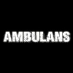 Naklejka odblaskowa napis AMBULANS 70 x 12 cm