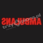 AMBULANS lustrzane oznakowanie PRM czerwone odblask