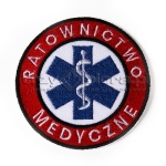 Emblemat Ratownictwo Medyczne koło czerwone