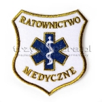 Emblemat Ratownictwo Medyczne tarcza złoto elegant