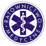 Naklejka zwykła na Ambulans, karetkę 45cm