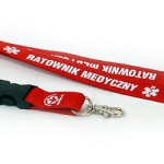 Smycz Ratownik Medyczny czerwona