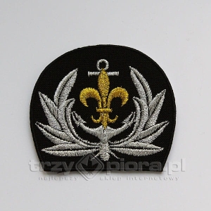 Emblemat wodniacki na czapkę srebrny
