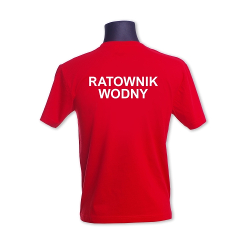 męska_koszulka_RATOWNIK_WODNY_czerwona tył.jpg