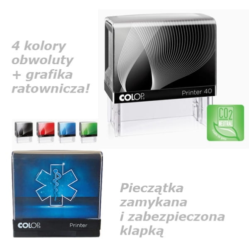 Pieczątka COLOP IQ wraz z gumką - od trzypiora.pl
