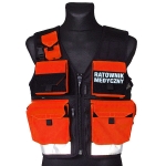 Modułowa Kamizelka Taktyczna Ratownika FLUO PRM  + KPL. EMBL.