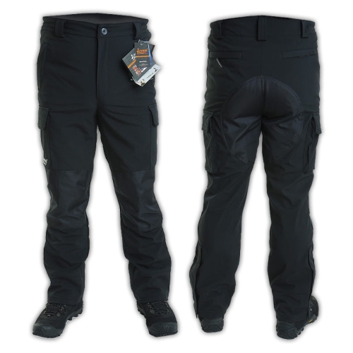 Spodnie Zimowe Softshell NorthWind Polardistans Czarne od TrzyPióra.pl