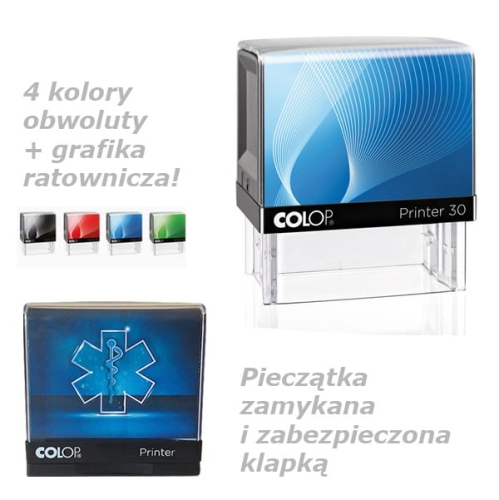 Pieczątka COLOP IQ wraz z gumką - od trzypiora.pl