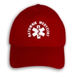 Czapka Ratownik Medyczny Classic czerwona